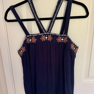 Xhilaration- 4 strap blue shirt